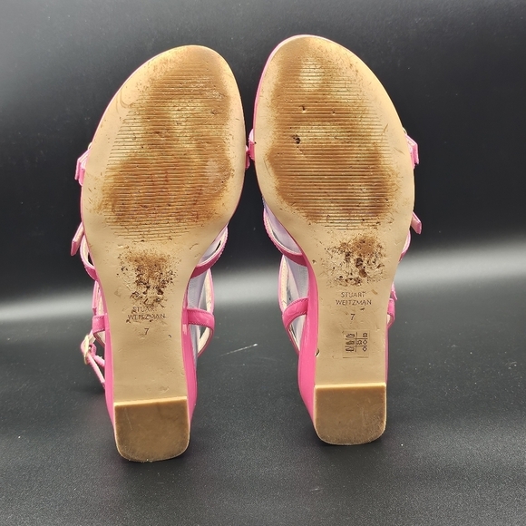 Stuart Weitzman Grecian Patent Sandal - Picture 8 of 9